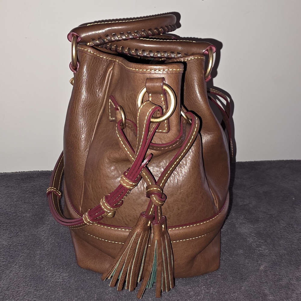 Dooney & Bourke Florentine Leather Buckley Bag – Chocolate Brown (Like New) - Picture 5 of 6